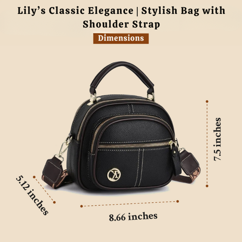 Lily’s Classic Elegance | Stylish Bag with Shoulder Strap