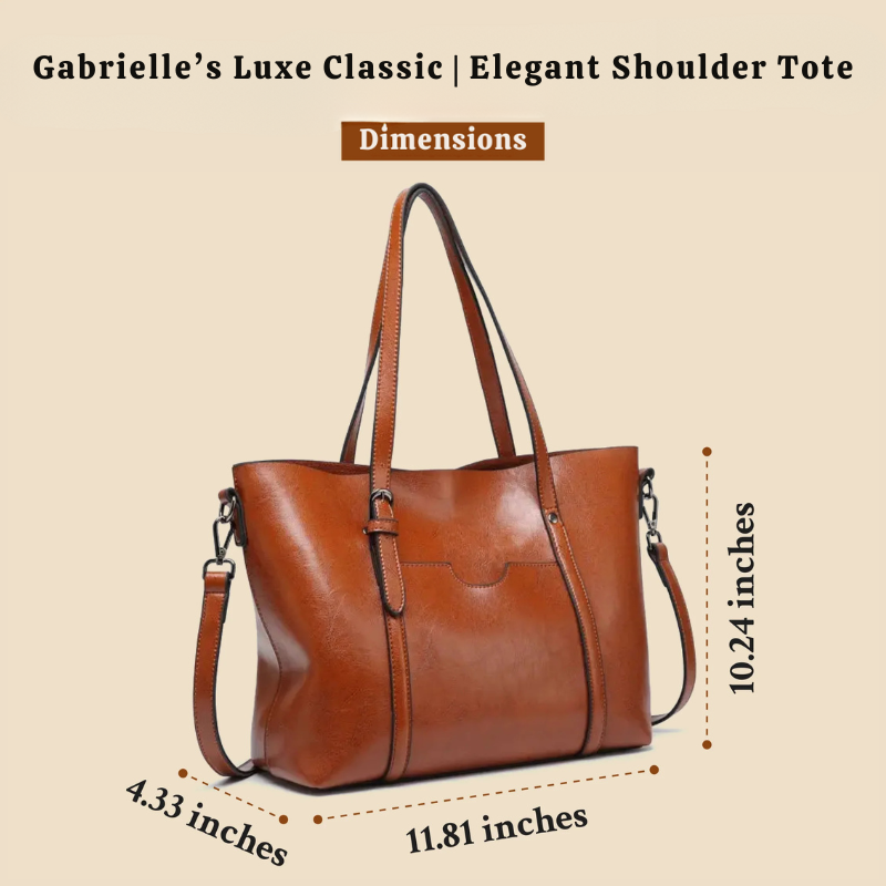 Gabrielle’s Luxe Classic | Elegant Shoulder Tote