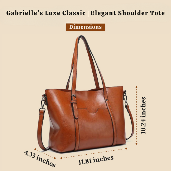 Gabrielle’s Luxe Classic | Elegant Shoulder Tote