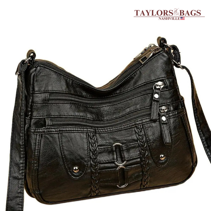 Isabel’s Rivet Accented Crossbody | Anti-Theft Crossbody Bag