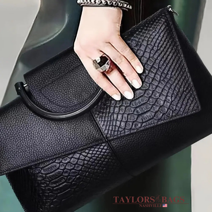 Sienna’s Croc | Embossed Luxury Bag