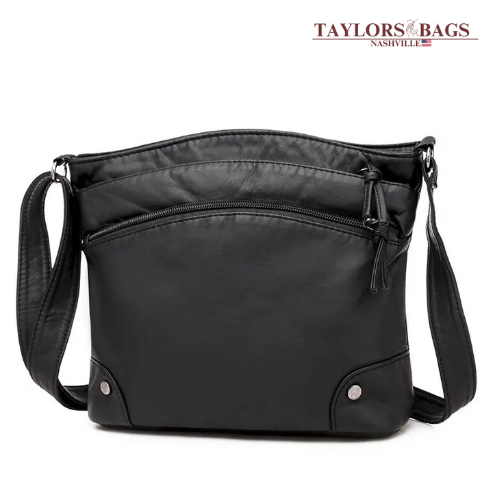 Clara’s Retro Charm | Soft Leather Anti-Theft Messenger Bag