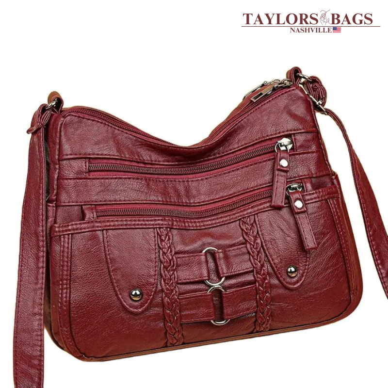 Isabel’s Rivet Accented Crossbody | Anti-Theft Crossbody Bag