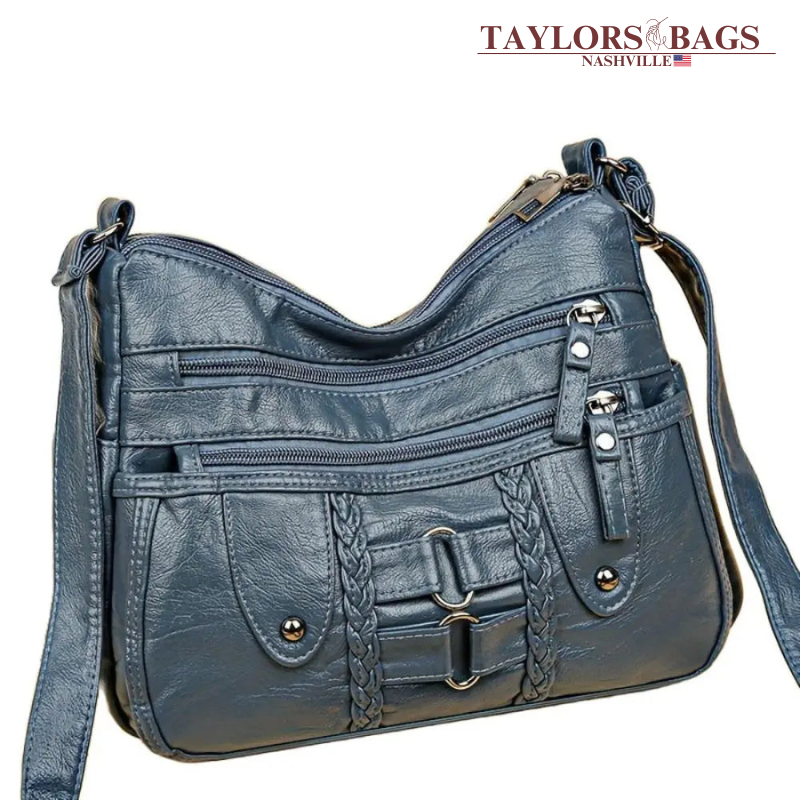 Isabel’s Rivet Accented Crossbody | Anti-Theft Crossbody Bag