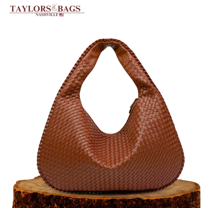 Isabelle’s Timeless Style | Woven Hobo Bag