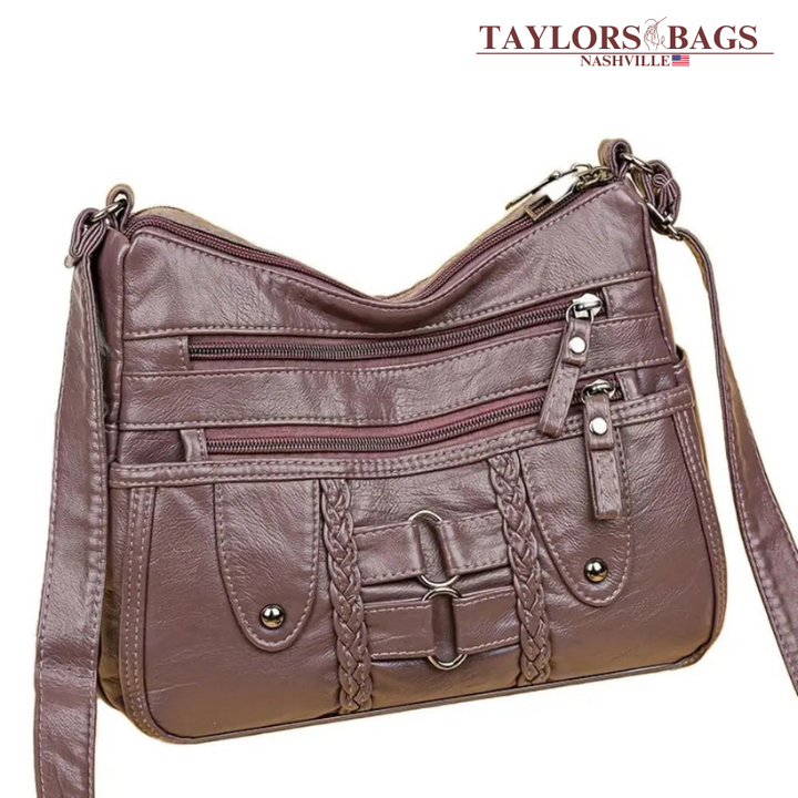 Isabel’s Rivet Accented Crossbody | Anti-Theft Crossbody Bag