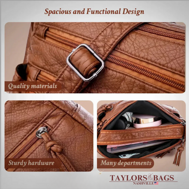 Lucienne’s Luxe Touch | Classic Leather Bag