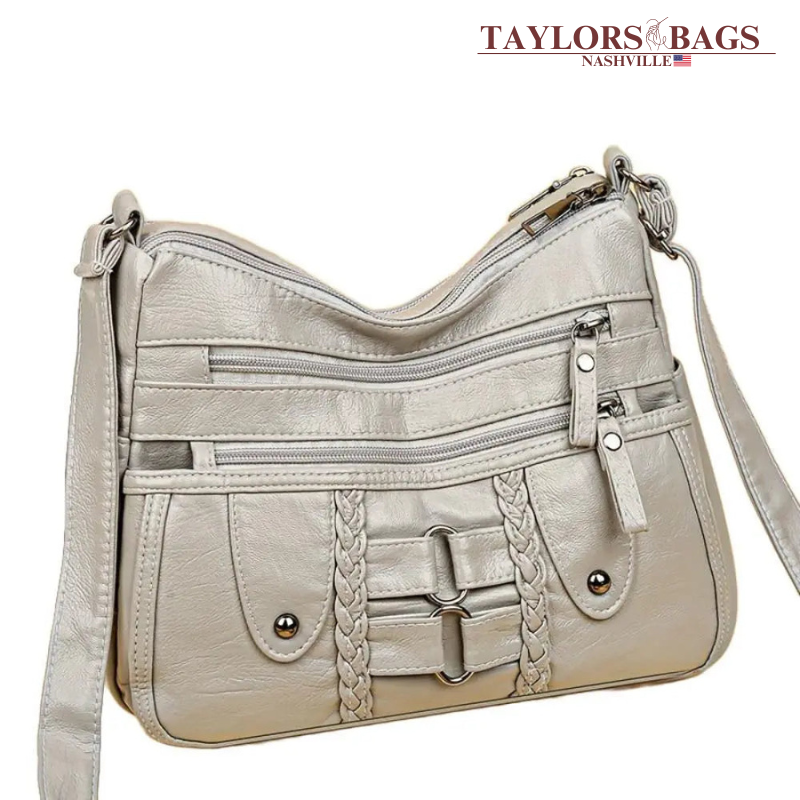Isabel’s Rivet Accented Crossbody | Anti-Theft Crossbody Bag