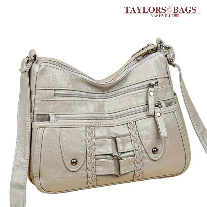 Isabel’s Rivet Accented Crossbody | Anti-Theft Crossbody Bag