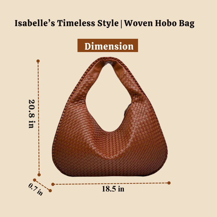 Isabelle’s Timeless Style | Woven Hobo Bag