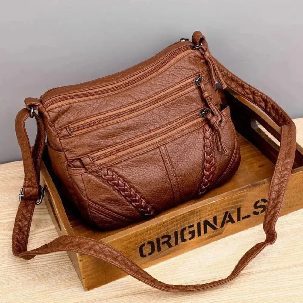 Lucienne’s Luxe Touch | Classic Leather Bag