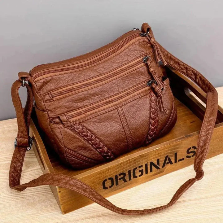 Lucienne’s Luxe Touch | Classic Leather Bag